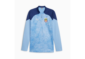 Puma Chivas DG 2023 - 24 Quarter Zip Training Fleece Jacket - Day Dream/Elektro Blue