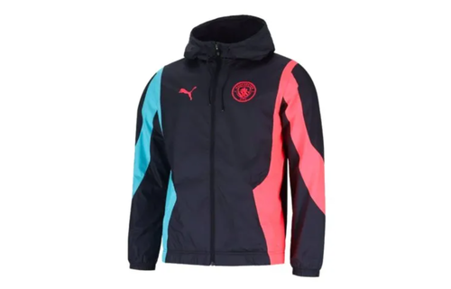 Puma Manchester City 2023-24 Anthem Training Jacket - Dark Navy-Hero Blue-Sunset Glow