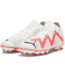 Puma Puma Jr Future Match FG/AG - White/Black/Fire Orchid