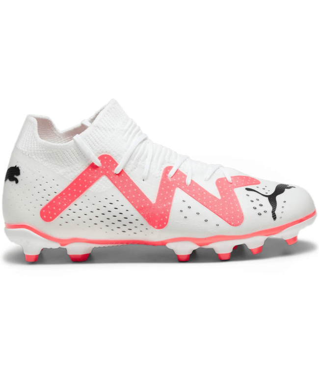 Puma Puma Jr Future Match FG/AG - White/Black/Fire Orchid
