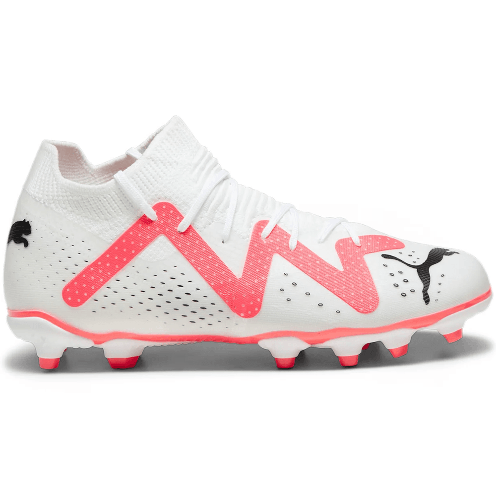Puma Jr Future Match FG/AG - White/Black/Fire Orchid