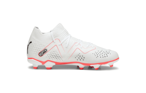 Puma Jr Future Match FG/AG - White/Black/Fire Orchid