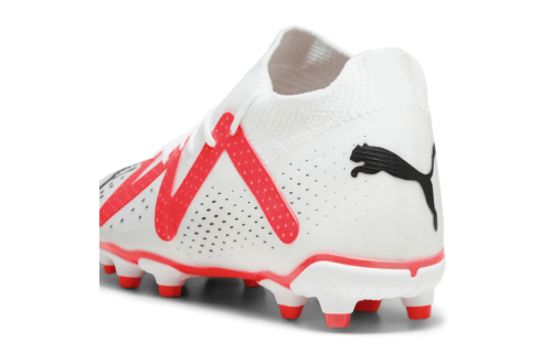 Puma Jr Future Match FG/AG - White/Black/Fire Orchid