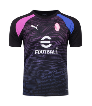 Puma Puma AC Milan 2023 / 24  Prematch Jersey - Black/Pink/Blue