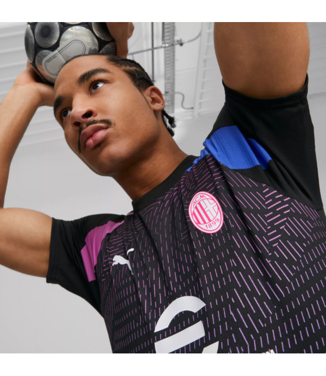 Puma Puma AC Milan 2023 / 24  Prematch Jersey - Black/Pink/Blue