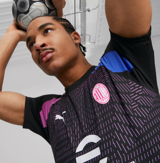 Puma AC Milan 2023 / 24  Prematch Jersey - Black/Pink/Blue
