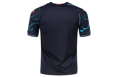 Puma Manchester City 2023 -24 Third Jersey - Dark Navy/Hero Blue/Crimson