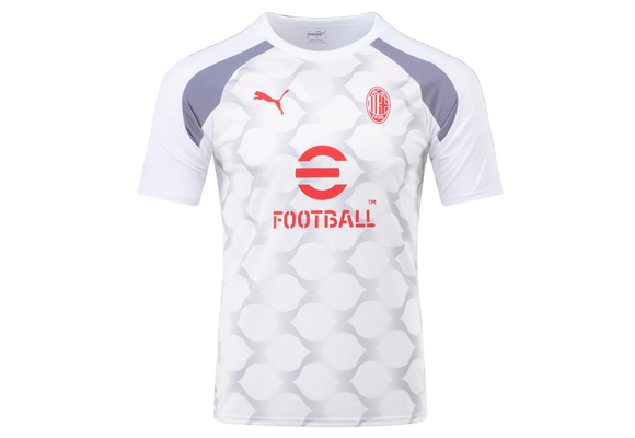 Puma AC Milan 2023 / 24  Prematch Jersey - White/Grey/Red