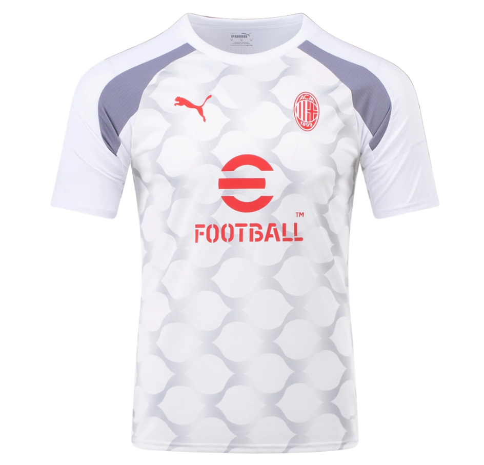 Puma AC Milan 2023 / 24  Prematch Jersey - White/Grey/Red