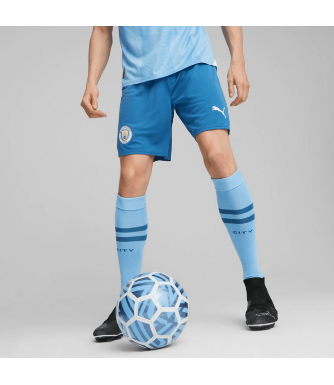 Puma Puma Manchester City 2023 /24 Home Shorts - Lake Blue/Light Blue