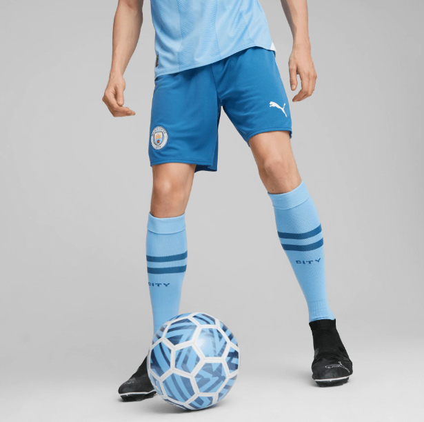 Puma Manchester City 2023 /24 Home Shorts - Lake Blue/Light Blue