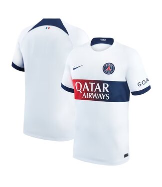 Nike Nike PSG Paris Saint German 2023 - 24 Away Jersey - White/Midnight Navy/University Red