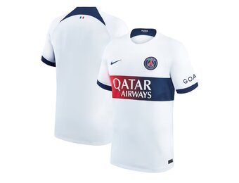 Nike PSG Paris Saint German 2023 - 24 Away Jersey - White/Midnight Navy/University Red