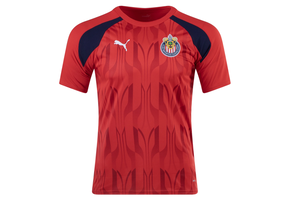 Puma Chivas 2023 - 24  Prematch Soccer Jersey - Red/Navy