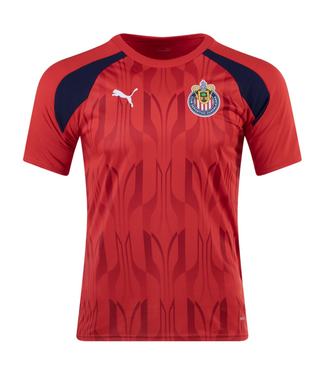 Puma Puma Chivas 2023 - 24  Prematch Soccer Jersey - Red/Navy