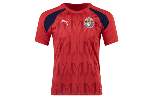 Puma Chivas 2023 - 24  Prematch Soccer Jersey - Red/Navy