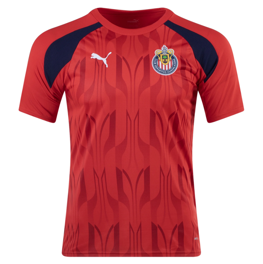 Puma Chivas 2023 - 24  Prematch Soccer Jersey - Red/Navy