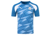 Puma Manchester City 2023 - 24  Prematch Soccer Jersey - Lake Blue/White
