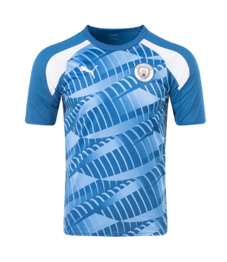 Puma Puma Manchester City 2023 - 24  Prematch Soccer Jersey - Lake Blue/White