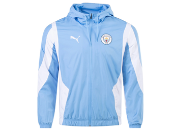 Puma Manchester City 2023-24 Anthem Training Jacket - Light Blue/White