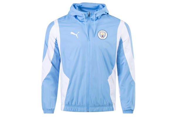 Puma Manchester City 2023-24 Anthem Training Jacket - Light Blue/White