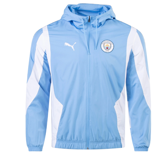 Puma Manchester City 2023-24 Anthem Training Jacket - Light Blue/White