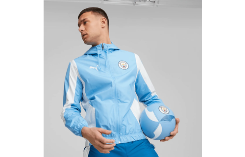 Puma Manchester City 2023-24 Anthem Training Jacket - Light Blue/White
