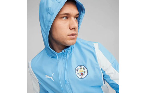 Puma Manchester City 2023-24 Anthem Training Jacket - Light Blue/White