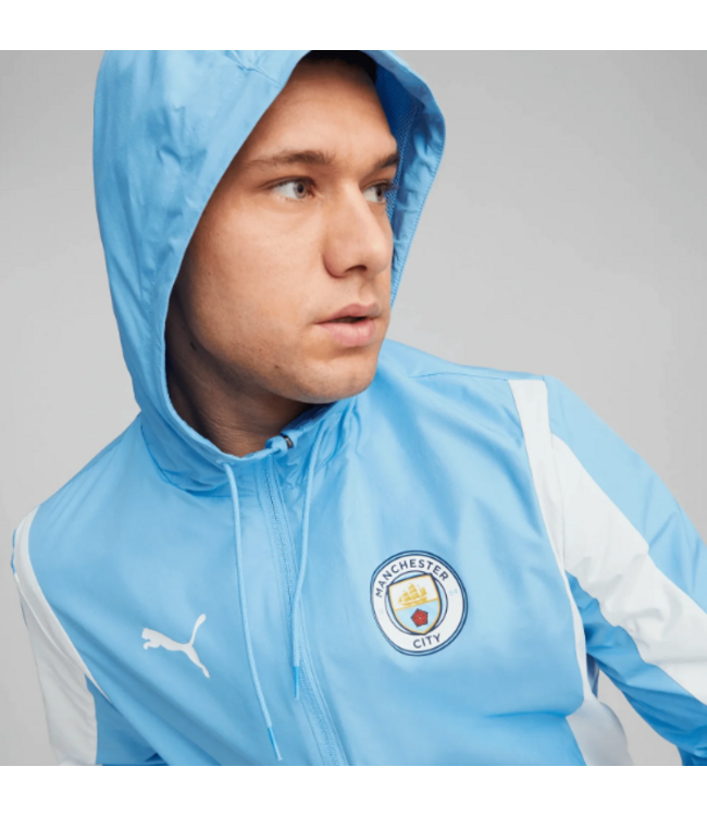 Puma Puma Manchester City 2023-24 Anthem Training Jacket - Light Blue/White