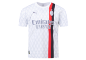 Puma AC Milan 2023 - 24 Authentic Away Jersey - White/Feather Gray