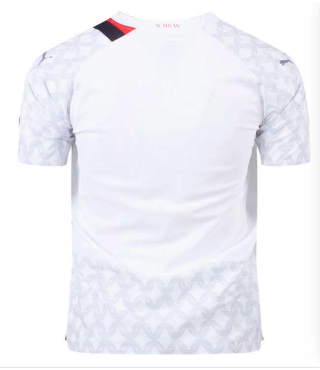 Puma Puma AC Milan 2023 - 24 Authentic Away Jersey - White/Feather Gray