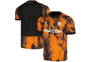 Puma Olympique Marseille 2023 -24 Third Jersey - Black/Flat Dark Gray/Rickie Orange
