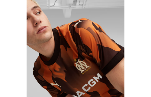 Puma Olympique Marseille 2023 -24 Third Jersey - Black/Flat Dark Gray/Rickie Orange