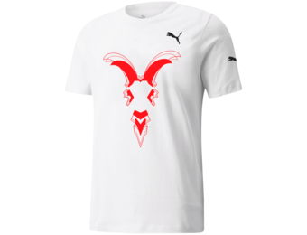 Puma Chivas Retro Graphic Tee Shirt - White/Red