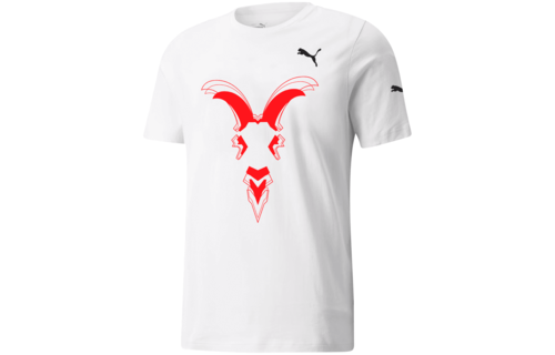 Puma Chivas Retro Graphic Tee Shirt - White/Red