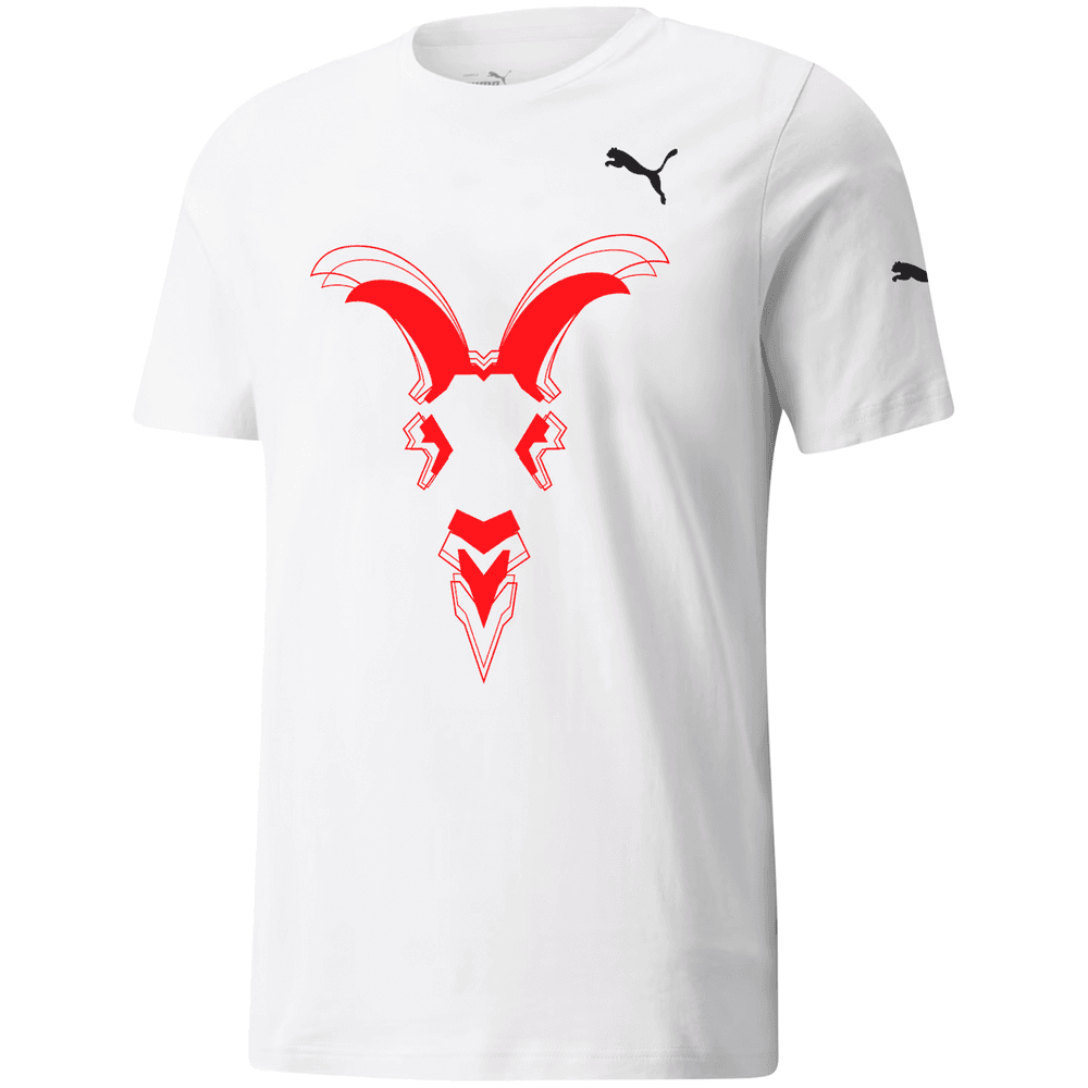 Puma Chivas Retro Graphic Tee Shirt - White/Red