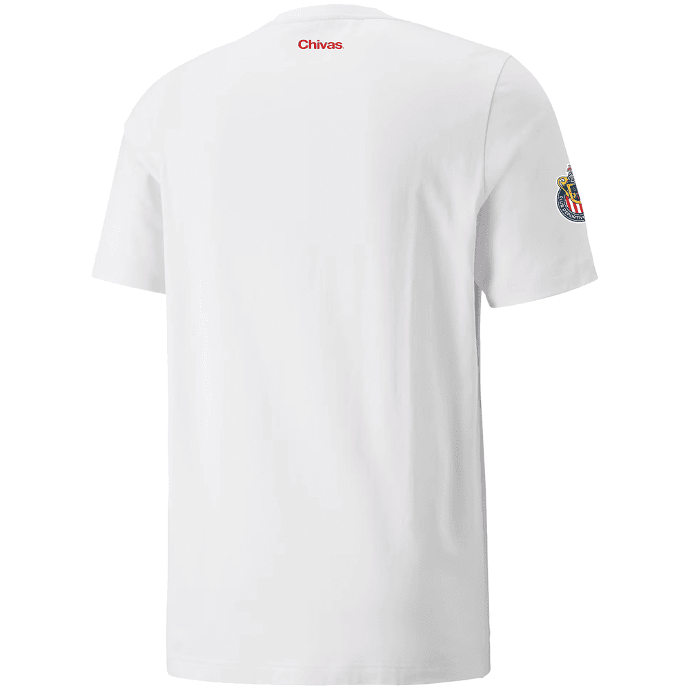 Puma Chivas Retro Graphic Tee Shirt - White/Red