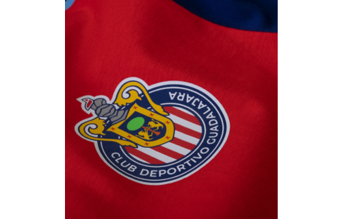 Puma Chivas 2023 - 24 Casuals Tee Shirt - Red/Peacoat/Elektro Blue