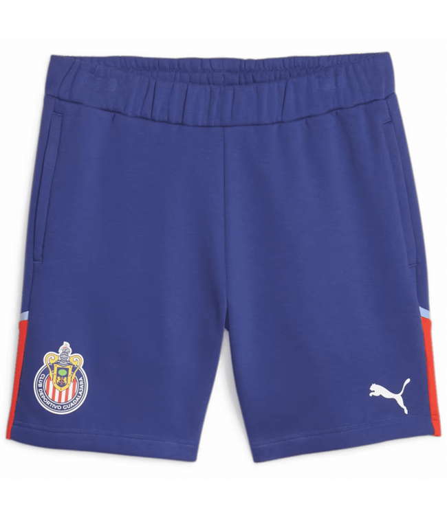 Puma Puma Chivas 2023 - 24 Casuals Shorts - Peacoat/Elektro Blue/Red