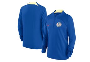 Nike Club America 2023 - 24 Academy Pro Training Drill Top - Blue Jay/Lemon Chiffon/Habanero Red