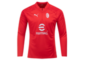 Puma AC Milan 2023-24 Quarter Zip Training Top - Red