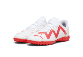 Puma Jr Future Play TT Turf- White/Black/Fire Orchid