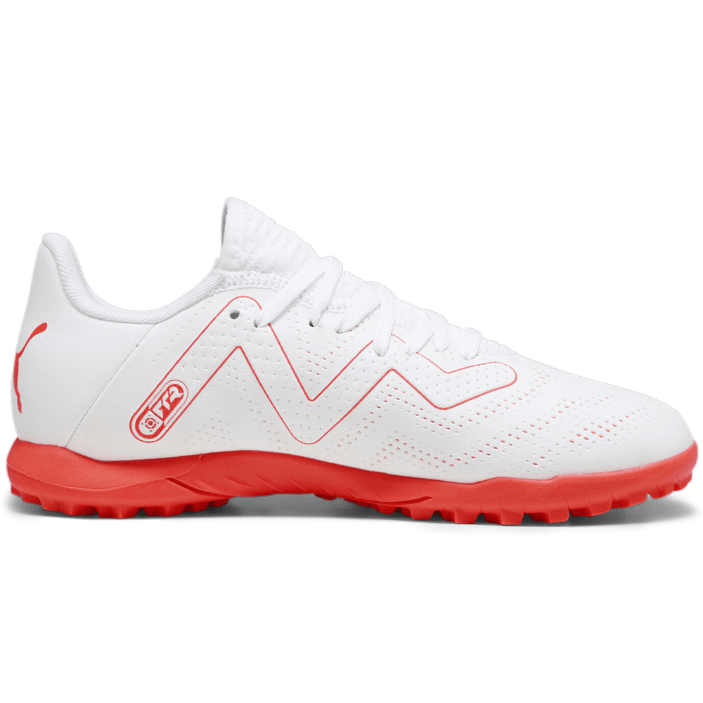 Puma Jr Future Play TT Turf- White/Black/Fire Orchid