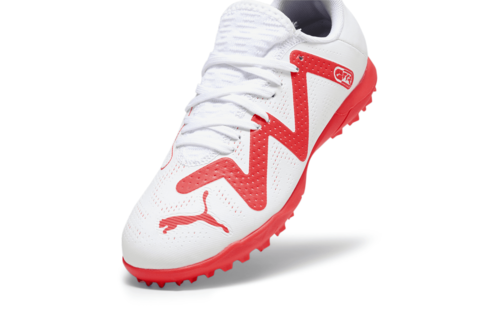Puma Jr Future Play TT Turf- White/Black/Fire Orchid