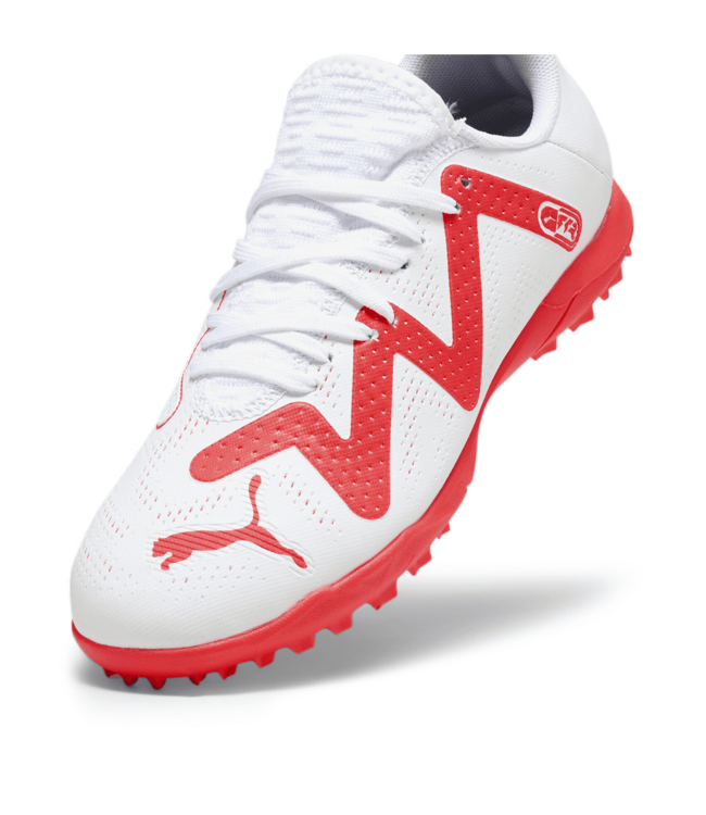 Puma Puma Jr Future Play TT Turf- White/Black/Fire Orchid