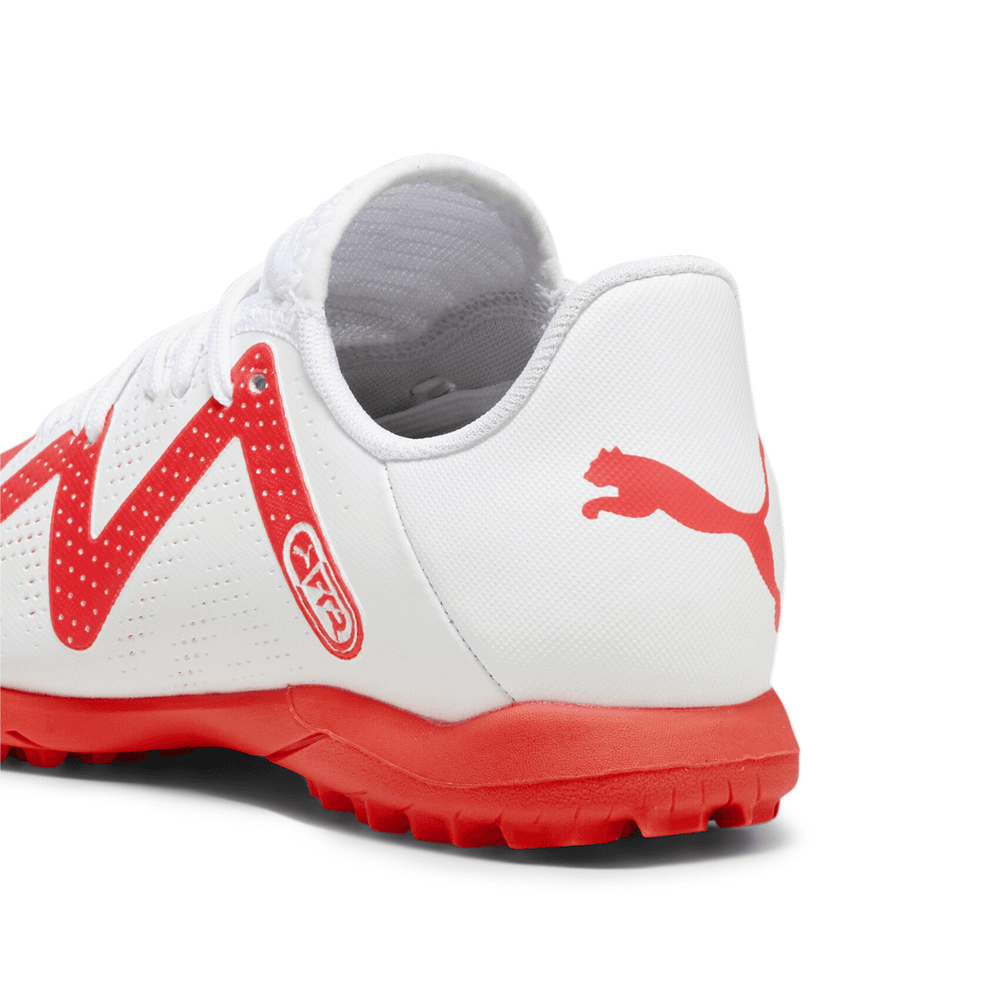Puma Jr Future Play TT Turf- White/Black/Fire Orchid