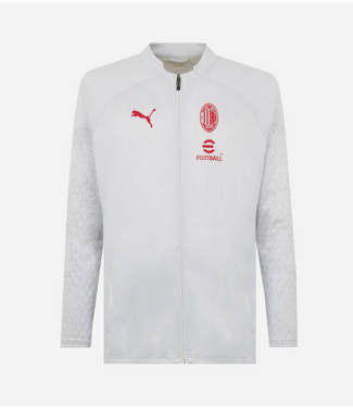 Puma Puma AC Milan 2023-24 Full Zip Training Jacket - Feather Gray/Red