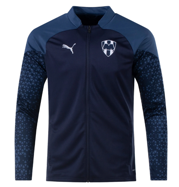 Puma Monterrey 2023 - 24  Prematch Soccer Training Jacket- Navy/Peacoat
