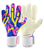 Puma Puma Ultra Ultimate Hybrid Pro Energy Goalie Goalkeeper Gloves - Blue/Yellow Alert/Luminous Pink