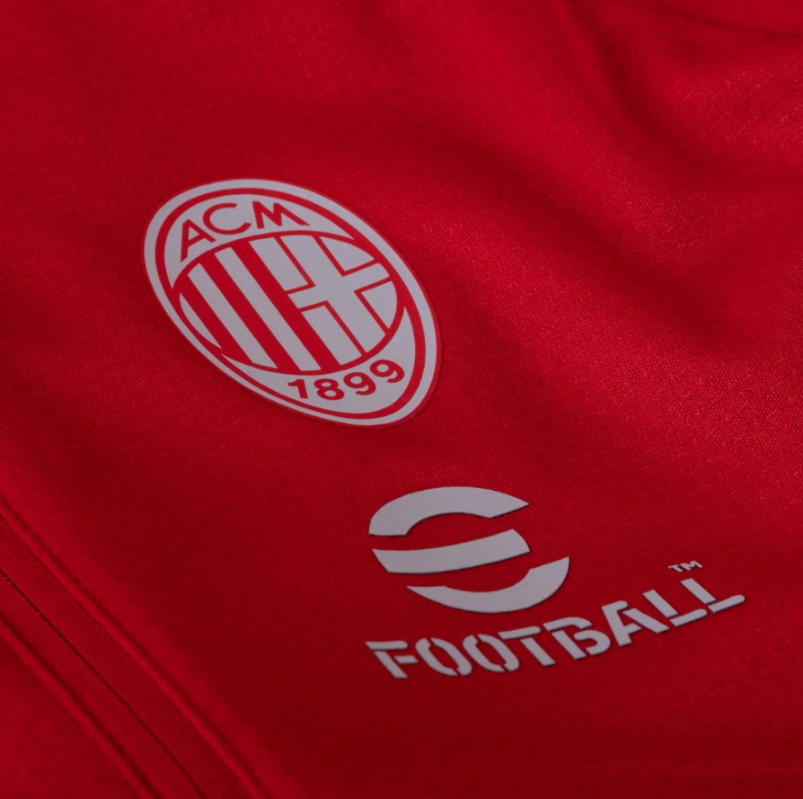 Puma AC Milan 2023-24 Full Zip Training Jacket - Red/Feather Gray